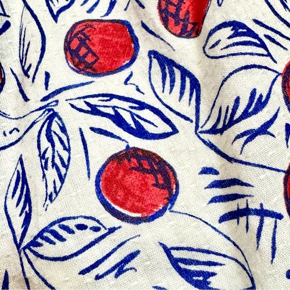 Bonpoint Lilo Cherry Print Pleated Skirt - Picture 6 of 9